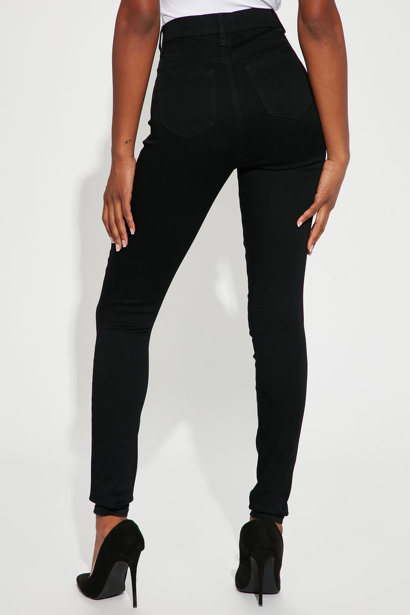 Tall Flex Game Strong Super High Rise Skinny Jeans - Black | Fashion ...