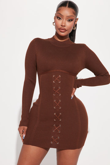 Fashion nova off outlet the shoulder sweater dress