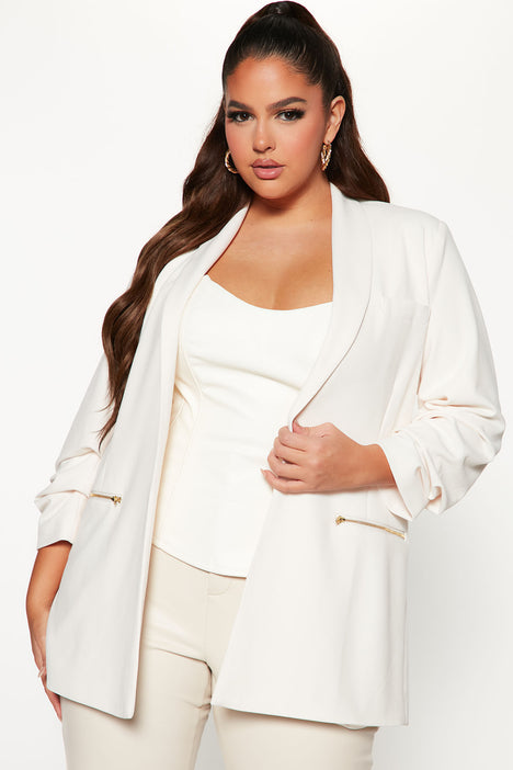 Bethany Blazer Cream Fashion Nova Career Office Fashion Nova