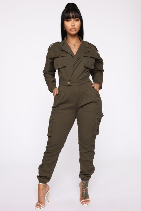 Fashion nova clearance olive jumpsuit