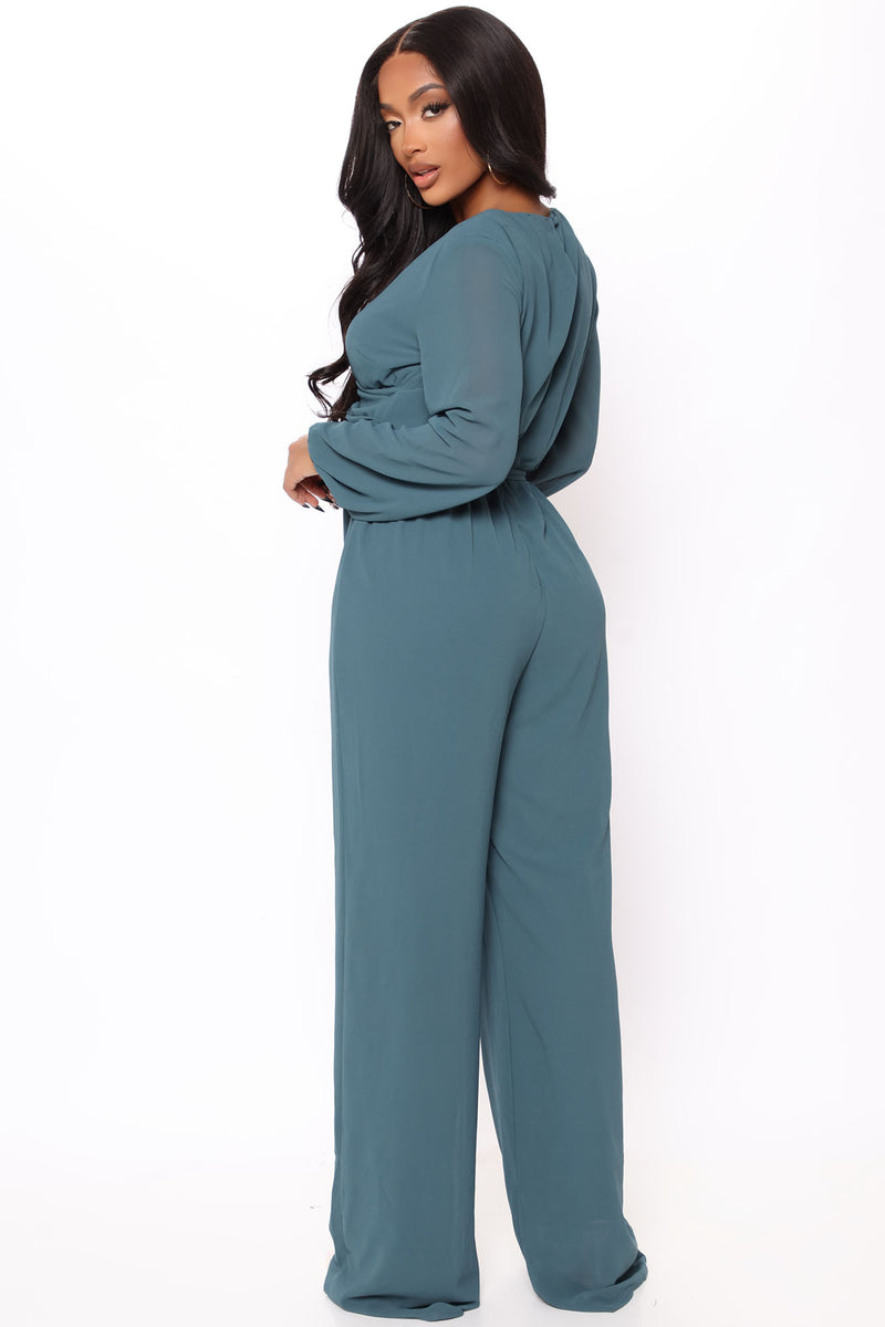 On Scene Jumpsuit Teal Fashion Nova, Jumpsuits Fashion Nova