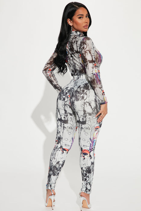 All About Us Legging Set Grey combo