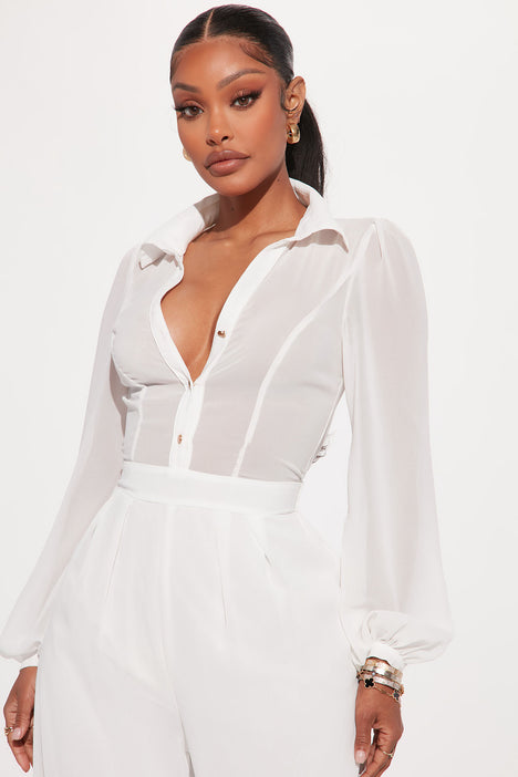 Like Me Better Jumpsuit Ivory