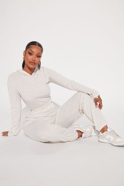 Oatmeal jogger set new arrivals
