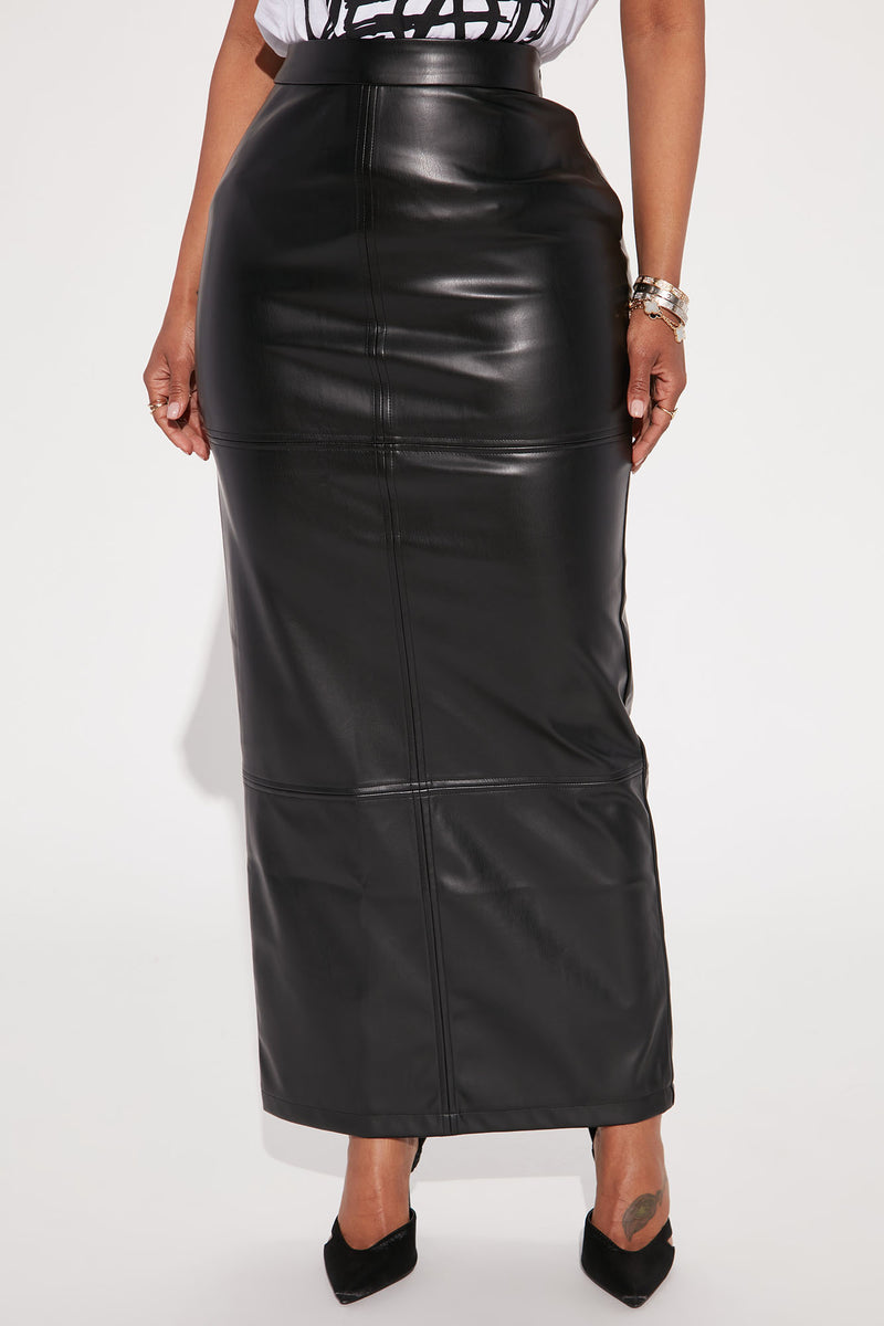 Farrow Faux Leather Maxi Skirt - Black | Fashion Nova, Skirts | Fashion ...