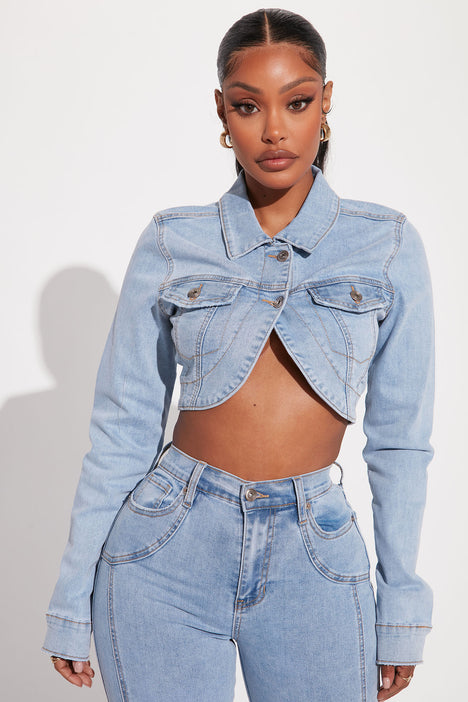 Darling Denim Bolero Jacket Light Wash