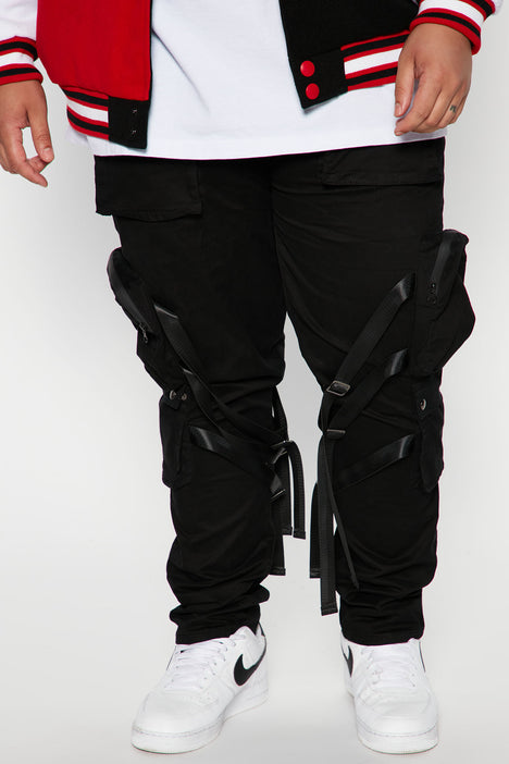 RED STRAP CARGOS BLK – COAL N TERRY, 43% OFF