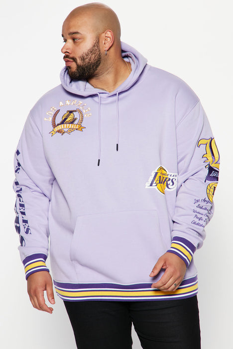 Los Angeles Lakers Post Up Hoodie - Purple, Fashion Nova, Mens Graphic  Tees