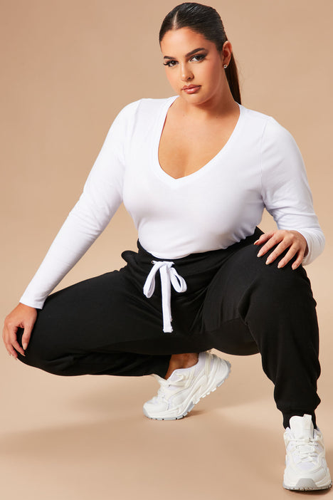 Relaxed Vibe Joggers - White, Fashion Nova, Pants