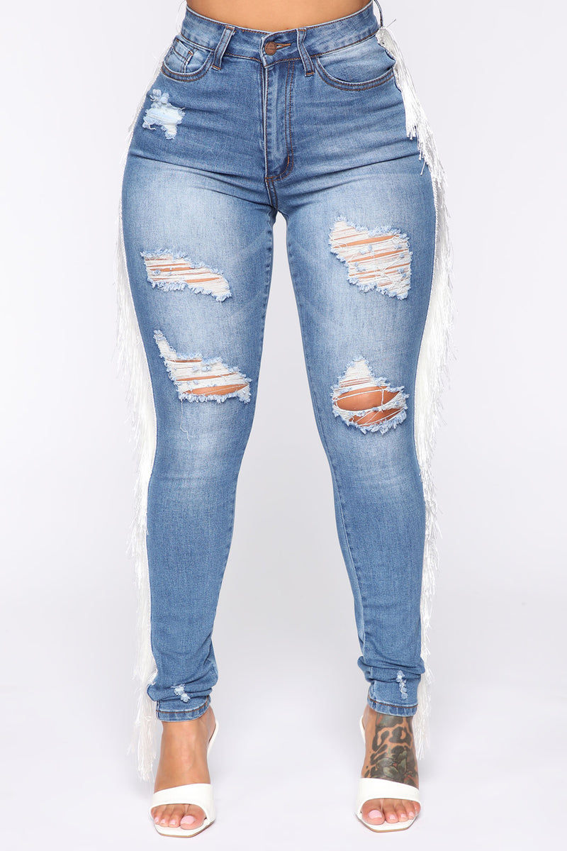 Giddy Up Girl High Rise Skinny Jeans - Medium Wash | Fashion Nova ...