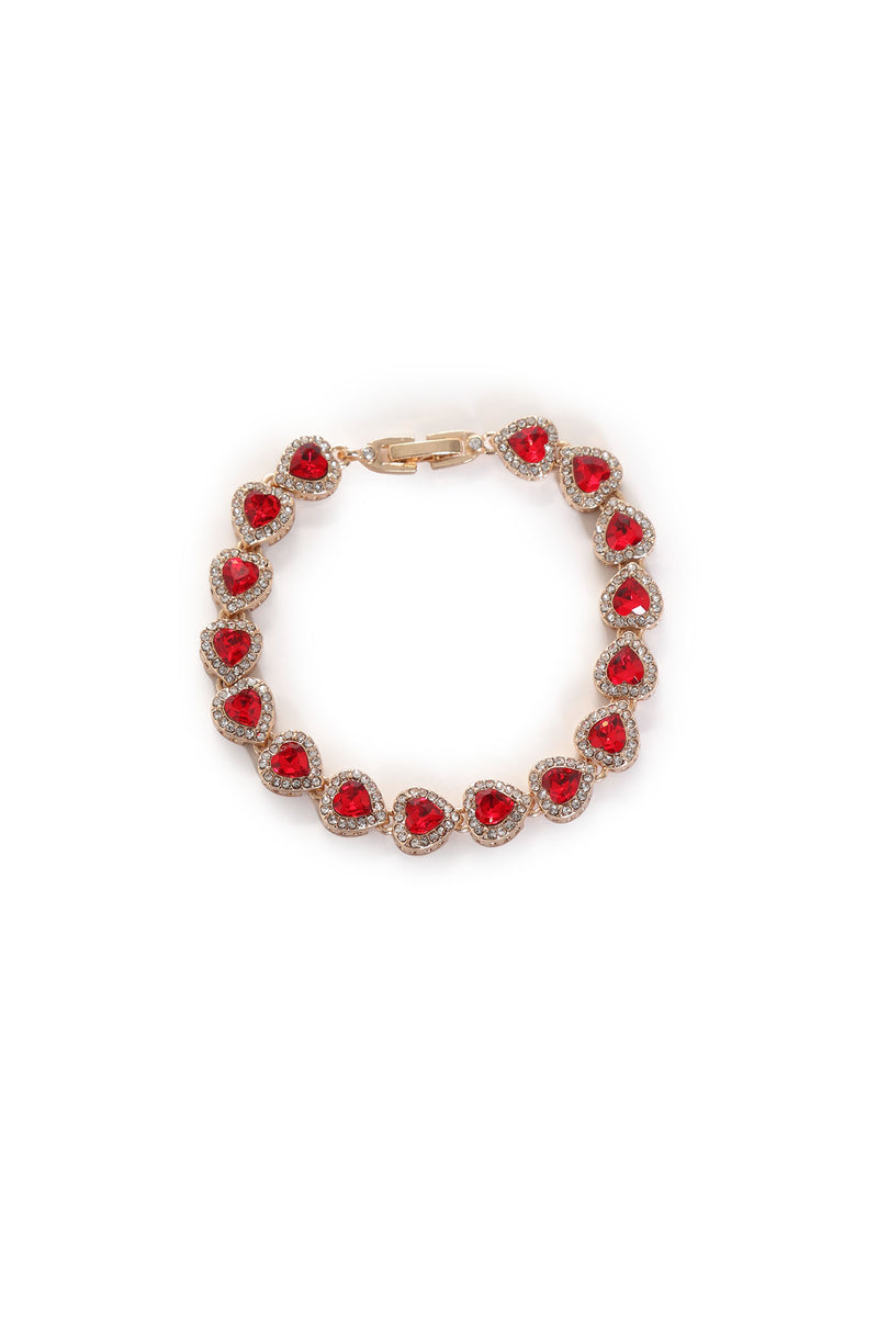 Loving On You Bracelet - Red | Fashion Nova, Jewelry | Fashion Nova