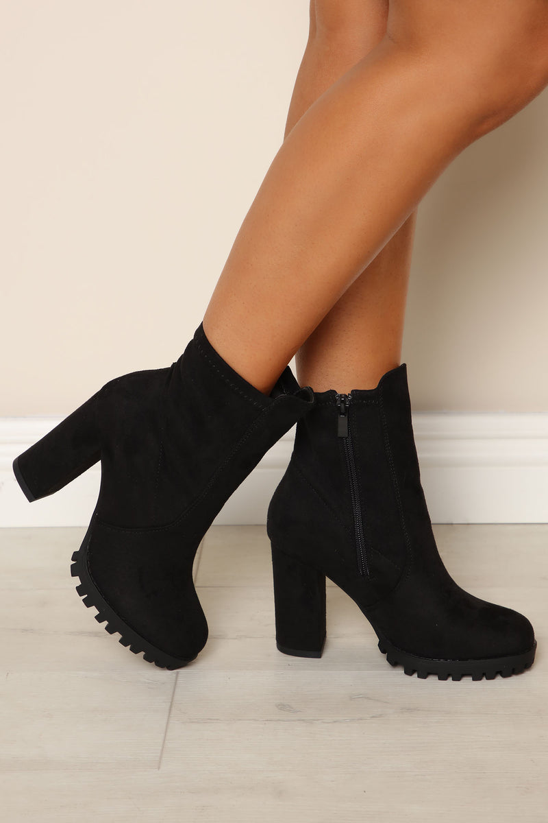 Check Out Time Block Heel Booties - Black | Fashion Nova, Shoes ...