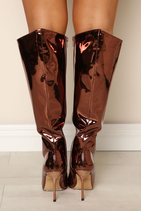 Bronze metallic hotsell boots