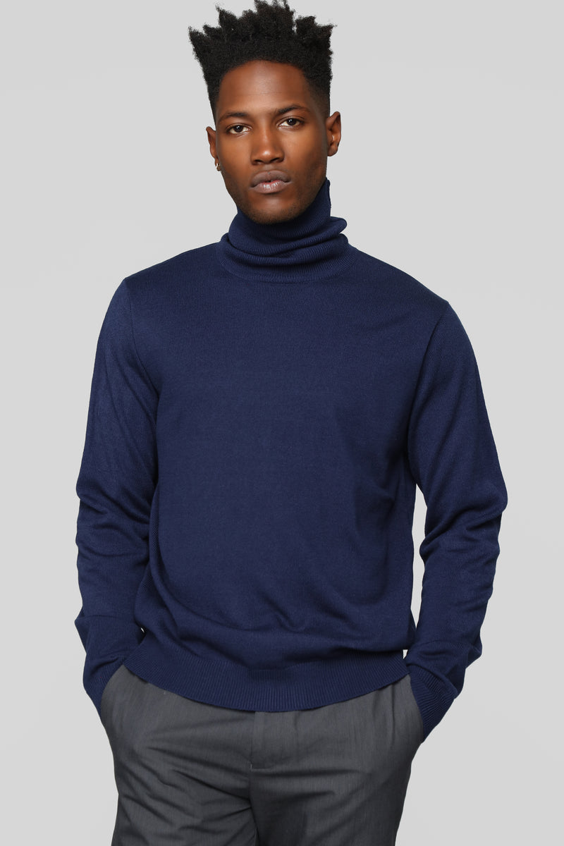 Killian Turtle Neck Sweater - Navy | Fashion Nova, Mens Sweaters ...