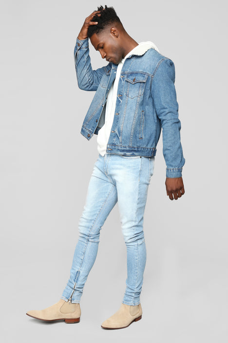 Jonathan sherpa shop denim jacket