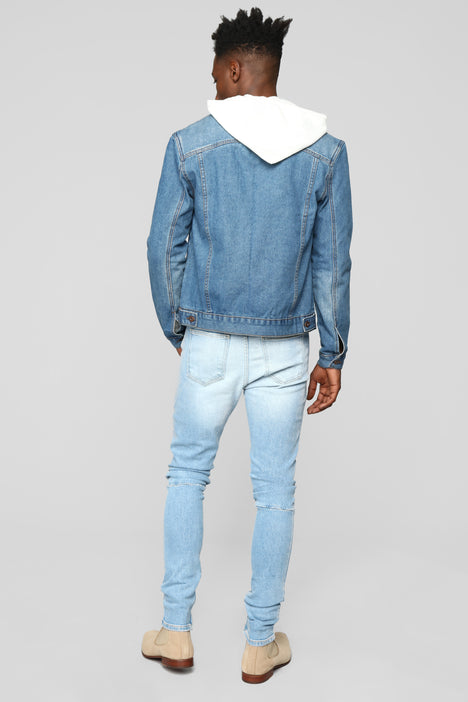 Jonathan sherpa denim jacket sales