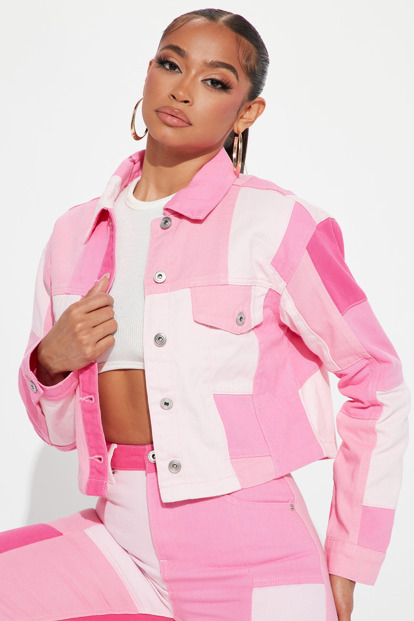 Bubblegum pink jacket sale