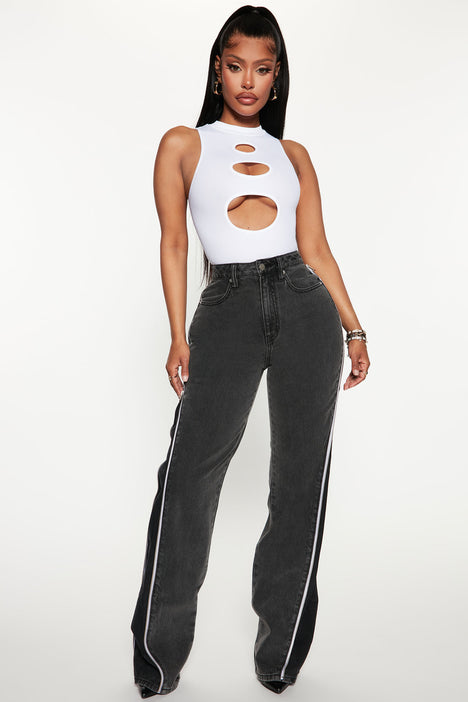 Womens black jeans with zippers outlet