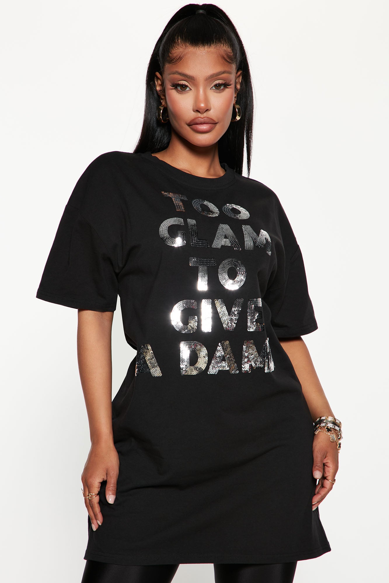 Gold t best sale shirt dress