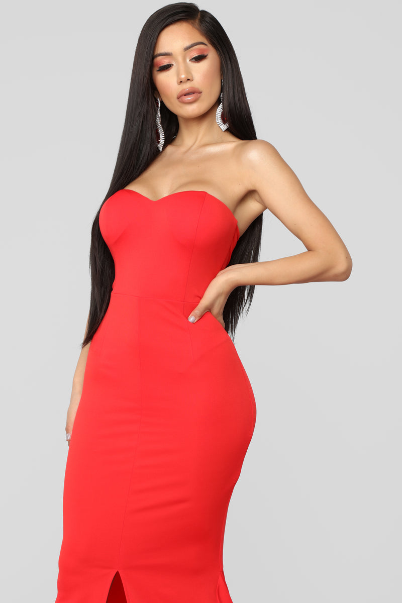 Feeling Exquisite Mermaid Dress - Red | Fashion Nova, Luxe | Fashion Nova