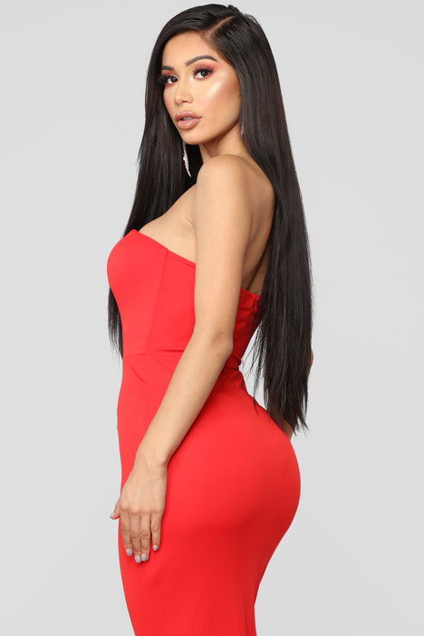 Feeling Exquisite Mermaid Dress Red