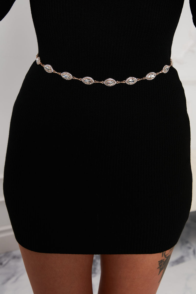 Make A Statement Belly Chain Clear Fashion Nova, Accessories