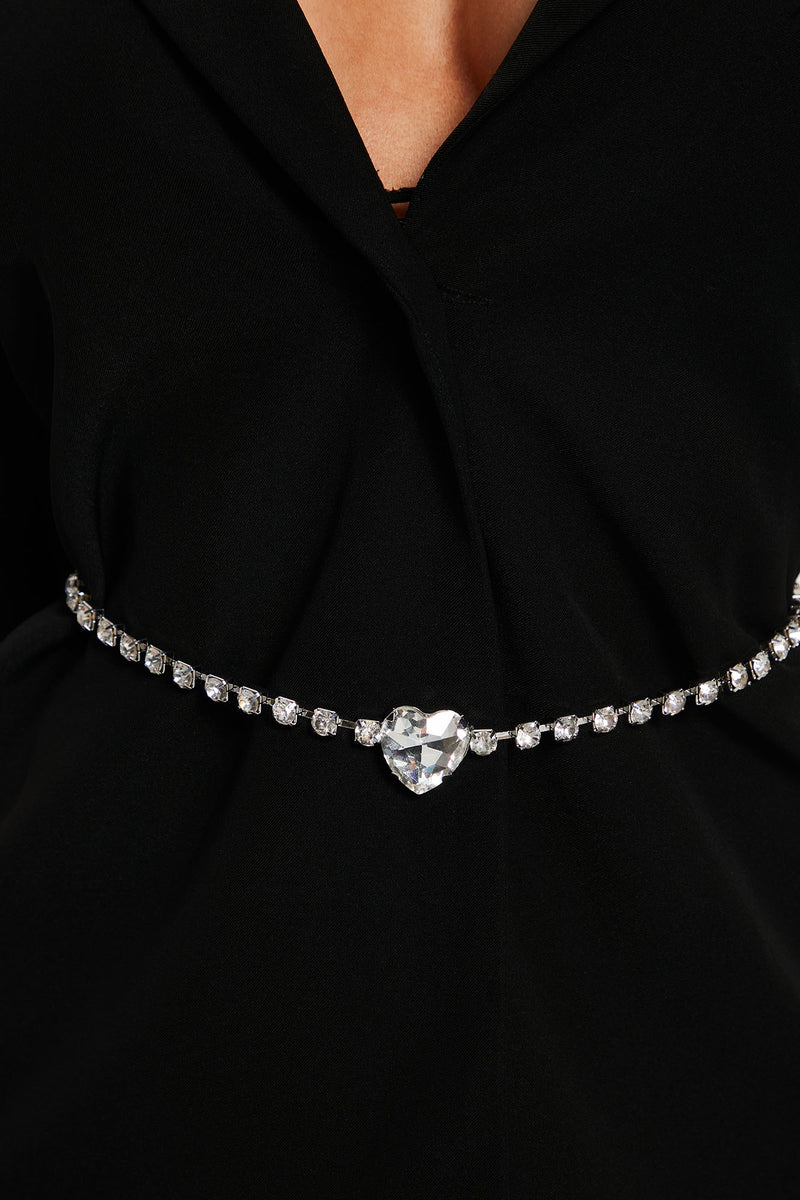 Little Heart Belly Chain Silver Fashion Nova, Accessories Fashion