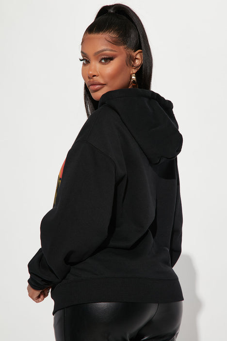 2PAC Washed Hoodie Black