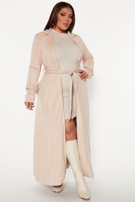 Showing Off Trench Coat Nude