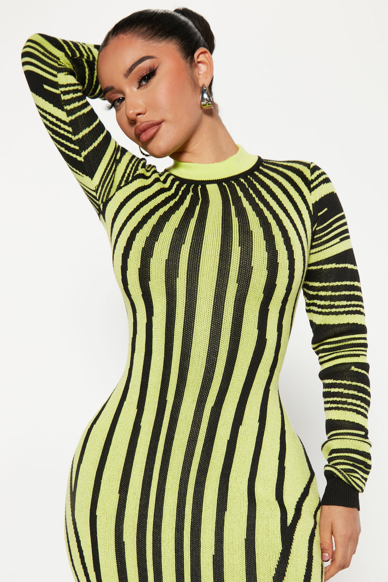Dazed Sweater Maxi Dress Lime Fashion Nova, Dresses Fashion Nova