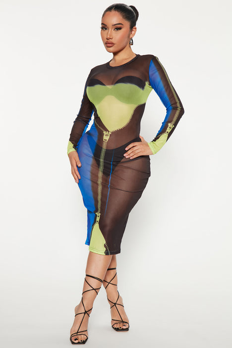 Fashion nova zipper dress discount