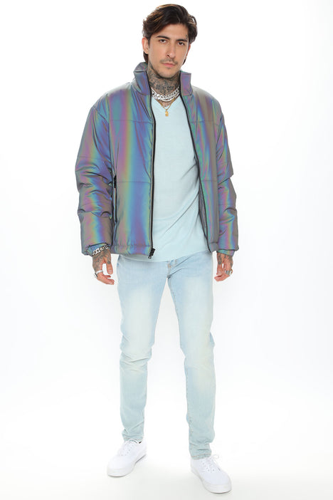Holographic jacket clearance fashion nova