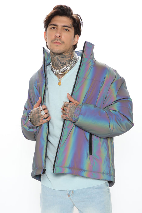 Holographic jacket clearance fashion nova