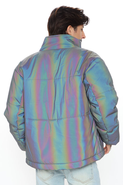 Fashion nova holographic jacket store
