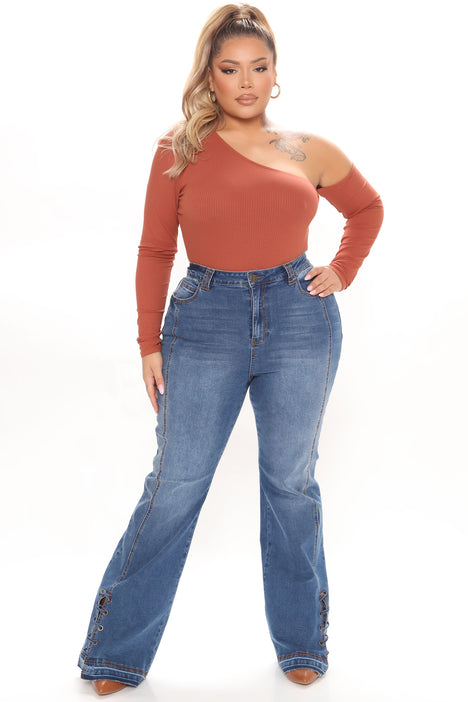 Fashion nova lace sale up jeans