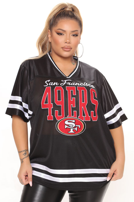 NFL The Faithful 49ers Mesh Top - Black