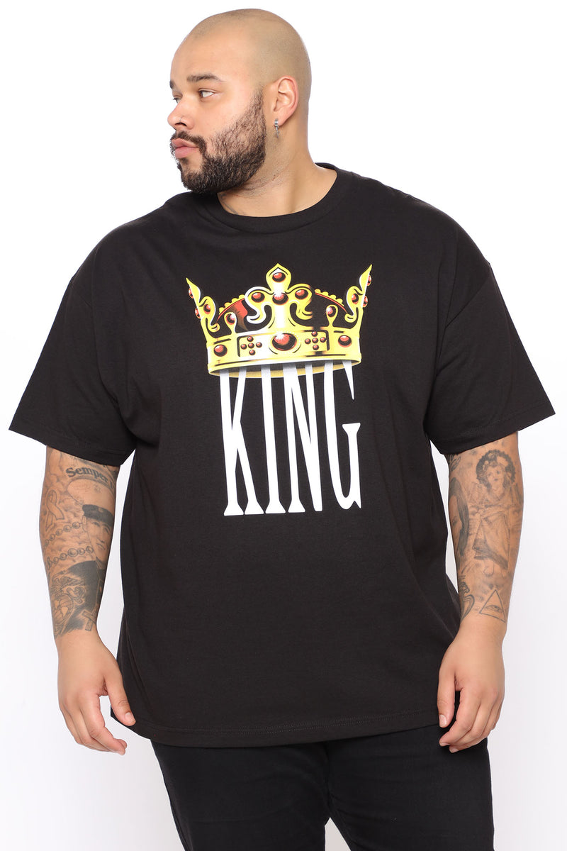 King Ruler Of Kings Short Sleeve Tee Black Fashion Nova, Mens Graphic Tees Fashion Nova