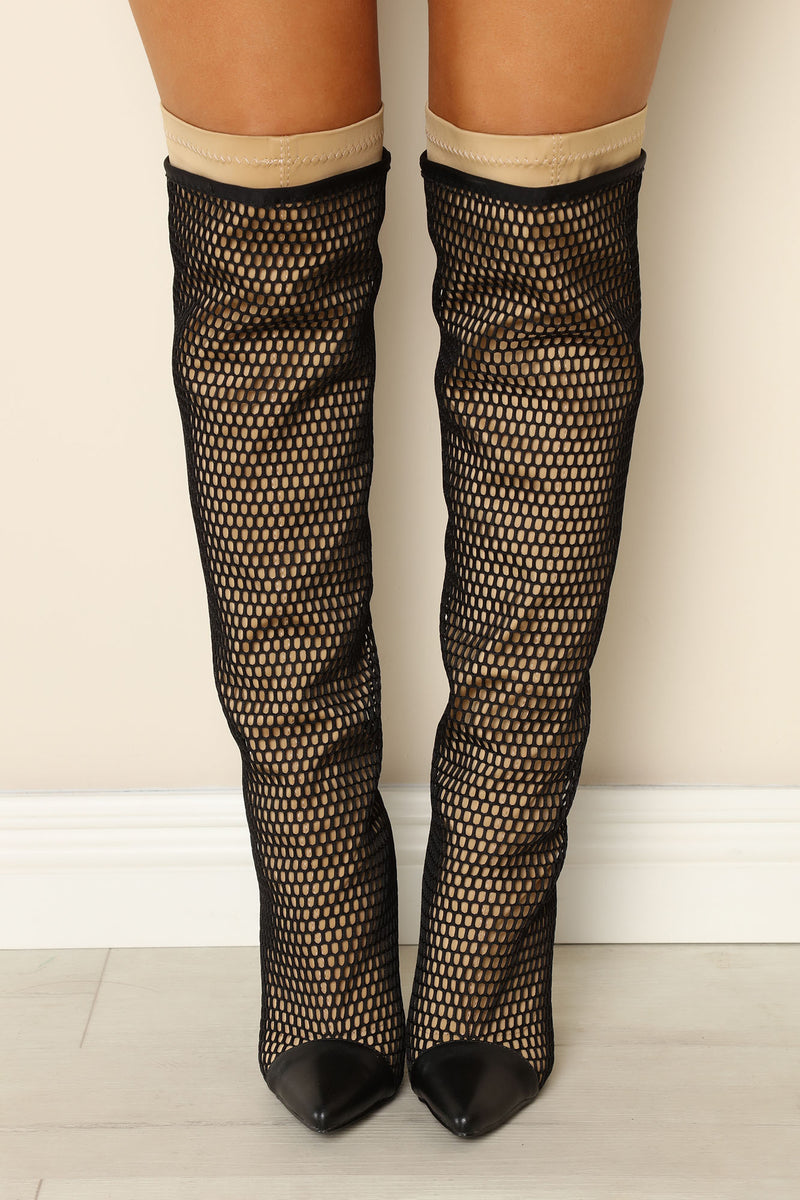 Feeling Rich Knee High Boots - Nude/combo | Fashion Nova, Shoes | Fashion Nova