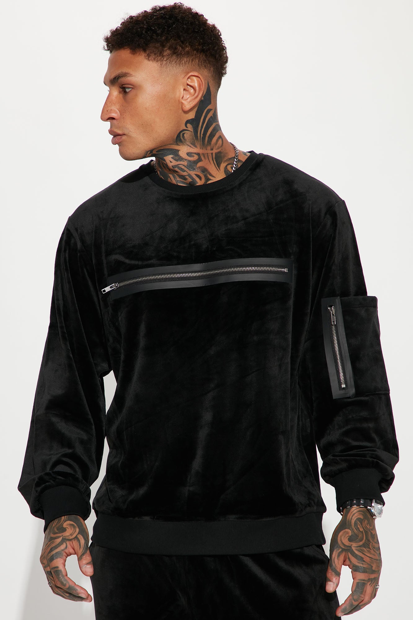 Velour pullover mens store