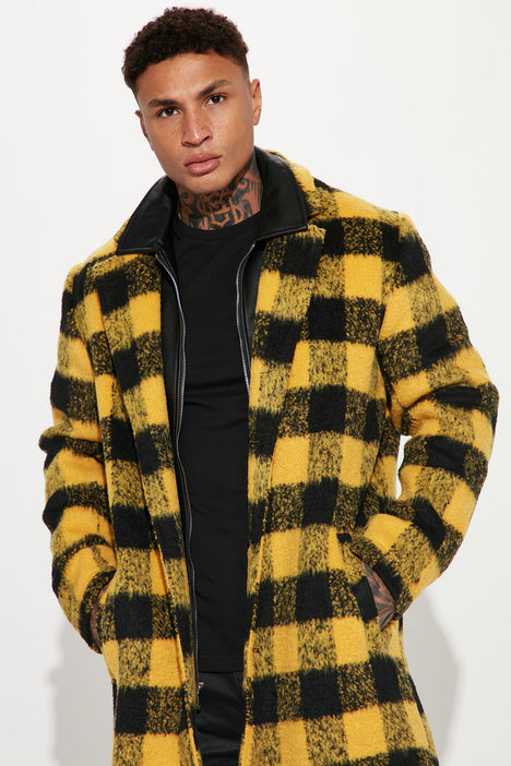 Yellow plaid best sale jacket mens