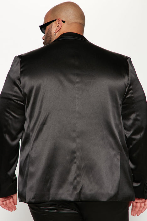 Satin hotsell blazer men