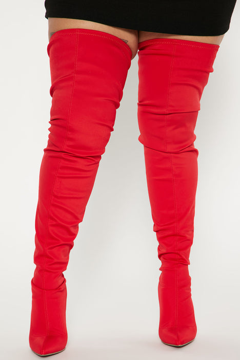 Thigh high boots top in size 12