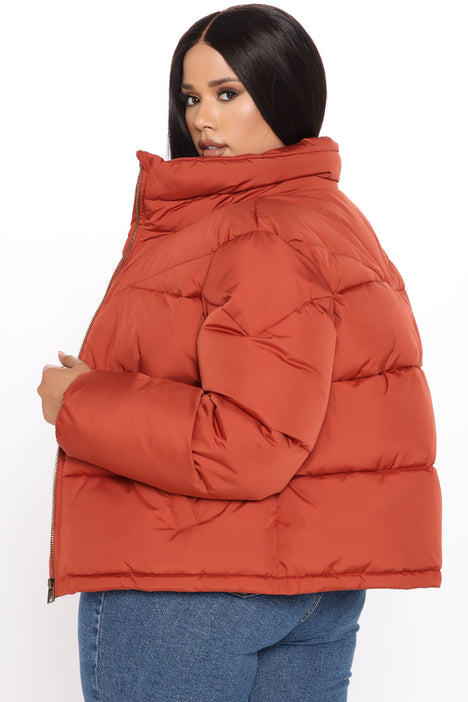 Climate Change Puffer Jacket Rust