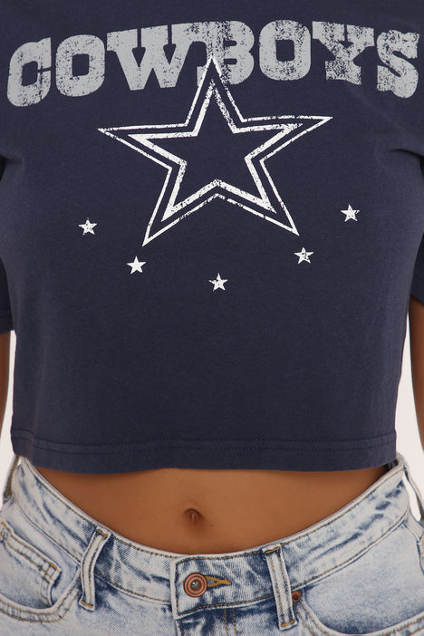 NFL Dallas Cowboys Crop Top - Navy