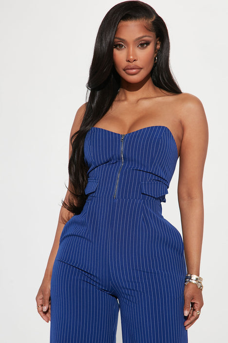 Strapless denim deals romper