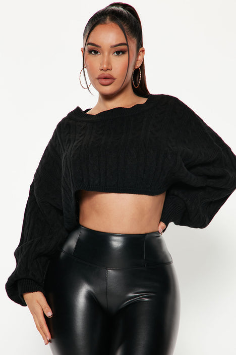 Fashion nova online black sweater