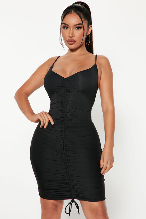 Shanghai ruched dress fashion nova discount