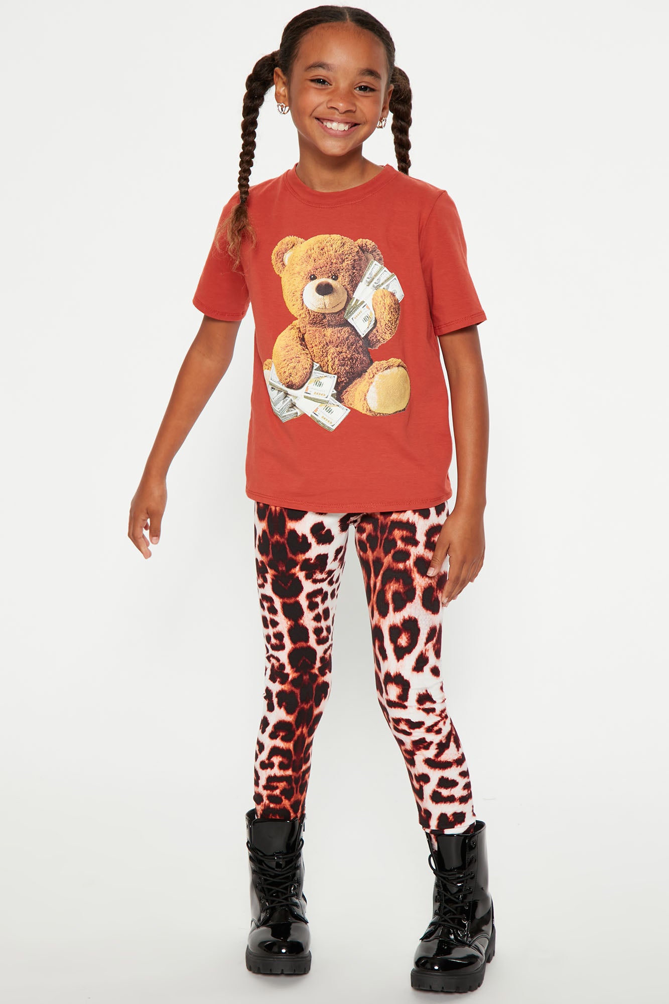 Fleece lined leggings child cheap