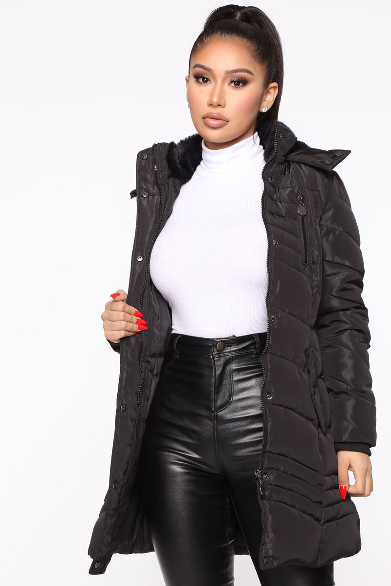 No Hard Feelings Puffer Jacket - Black | Fashion Nova, Jackets & Coats ...