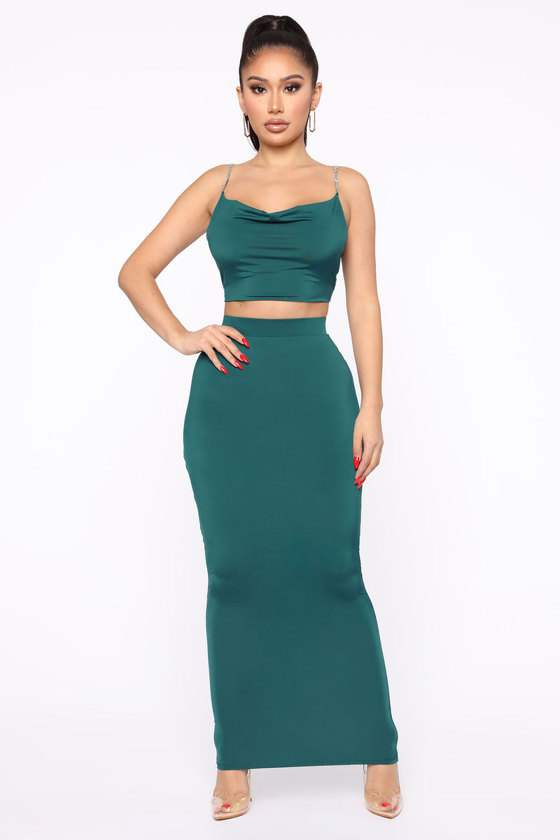 Show Me Off Skirt Set - Emerald | Fashion Nova, Matching Sets | Fashion ...